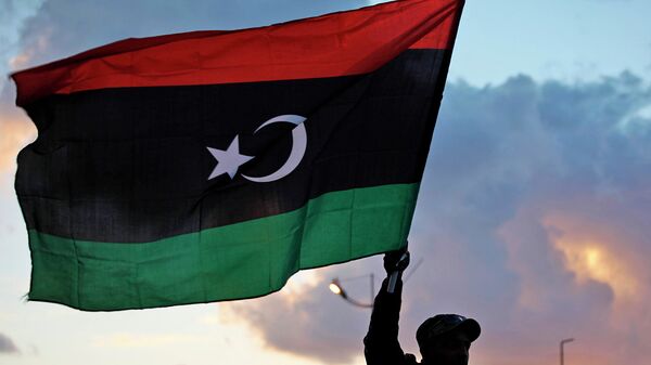 Флаг Ливии, архивное фото