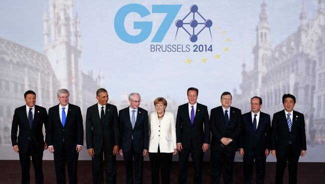 Лидеры саммита G7 в Брюсселе