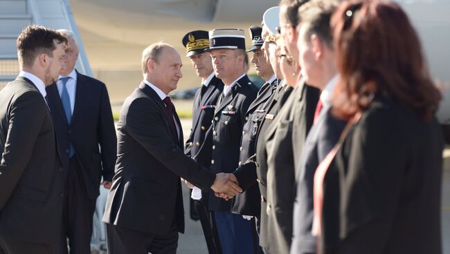 Рабочий визит В.Путина во Францию