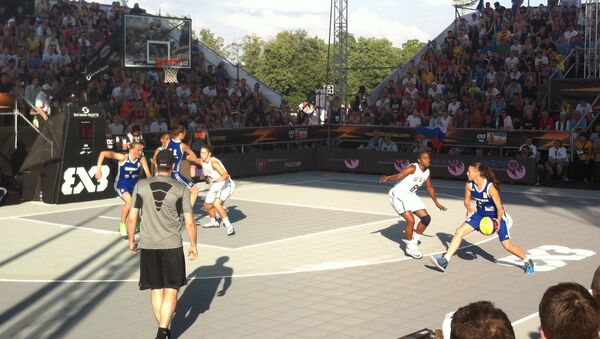 Баскетболистки сборной России в матче за золото чемпионата мира по баскетболу 3х3  против сборной США