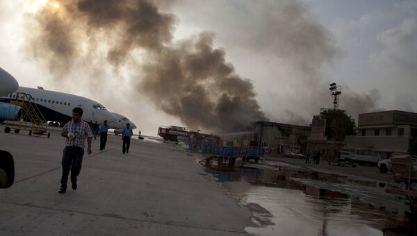 Нападение на аэропорт в Карачи, Пакистан. Архивное фото