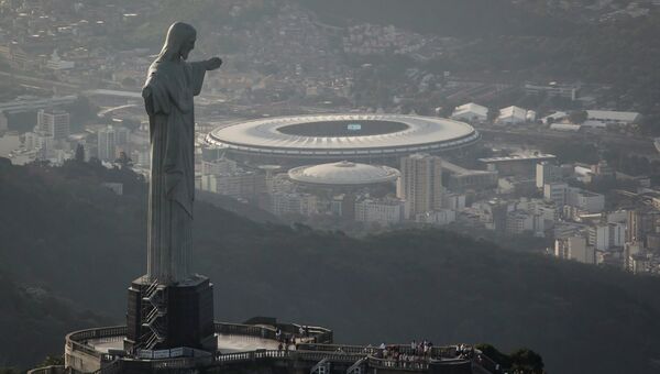 Статуя Христа Спасителя на горе Корковадо в Рио-де-Жанейро. Архивное фото