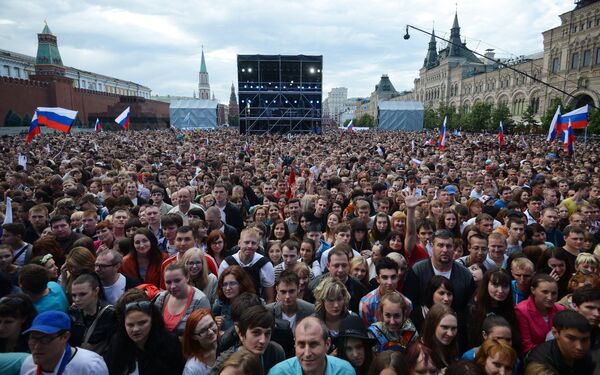 Праздничный концерт Россия, вперед! на Красной площади