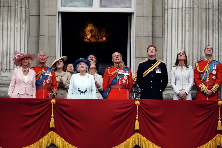 Королевская семья на церемонии Trooping The Colour