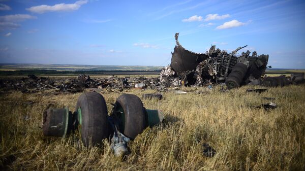 Место падения самолета ИЛ-76 ВВС Украины.