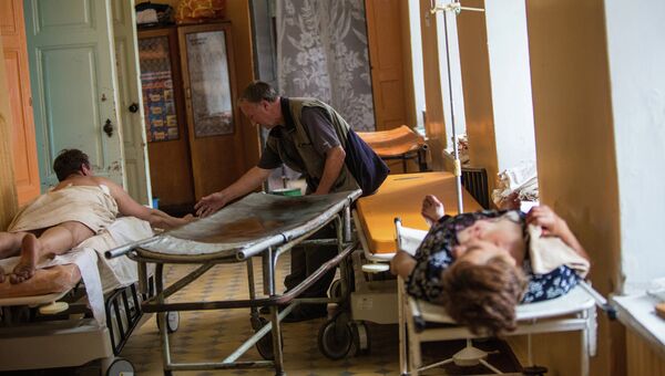 Приемный покой украинской больницы. Архивное фото