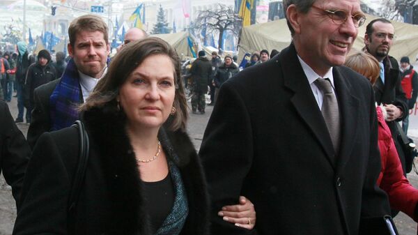Заместитель госсекретаря США В.Нуланд и посол США Д.Пайетта встретились с лидерами украинской оппозиции