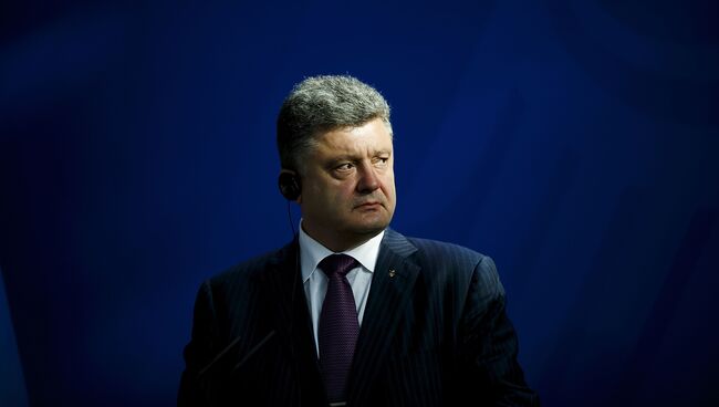 Президент Украины Петр Порошенко, архивное фото