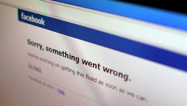 Соцсеть Facebook оказалась недоступной для пользователей