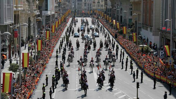 Парад, посвященный церемонии коронации короля Испании Фелипе VI. Архивное фото