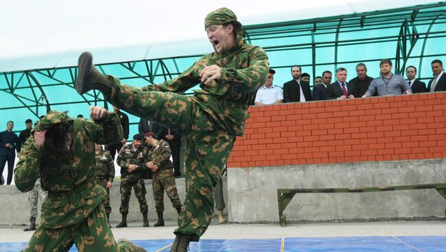 Показательные выступления специального подразделения имени Ахмата Кадырова. Архивное фото