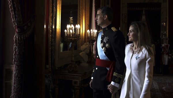 Король Испании Фелипе VI и королева Летиция. Архивное фото