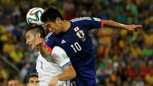 Матч Греция - Япония группового этапа Чемпионата мира по футболу 2014