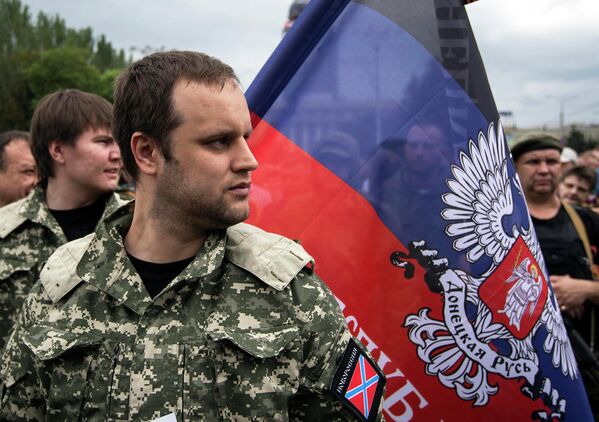 Лидер ополчения Донецкой Народной Республики Павел Губарев
