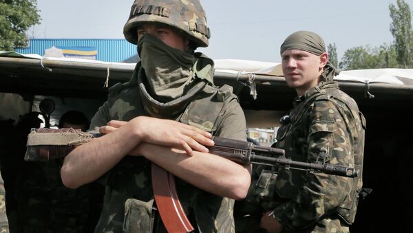 Бойцы Национальной гвардии Украины, архивное фото