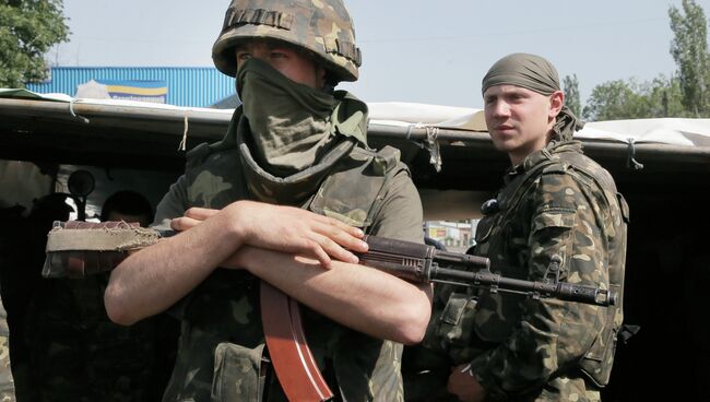 Бойцы Национальной гвардии Украины. Архивное фото