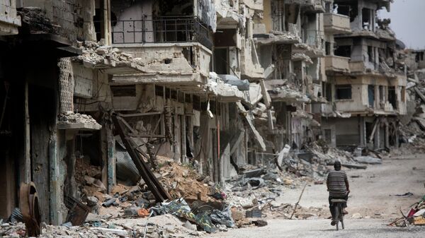 Развалины сирийского города. Архивное фото