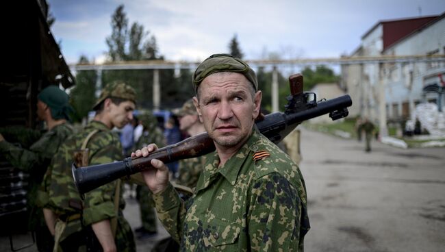 Батальон Призрак народного ополчения Луганска. Архивное фото