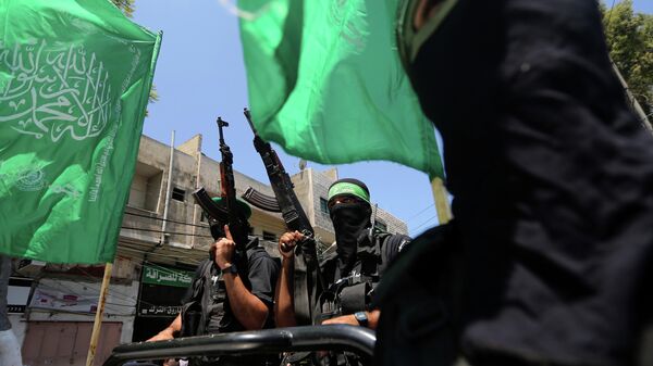 Члены движения Хамас. Архивное фото