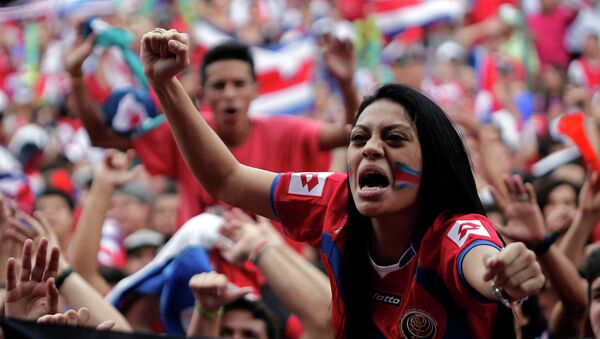 Фанаты сборной Коста-Рики