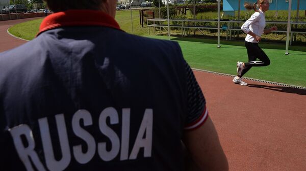 Тренировка сборной России по современному пятиборью