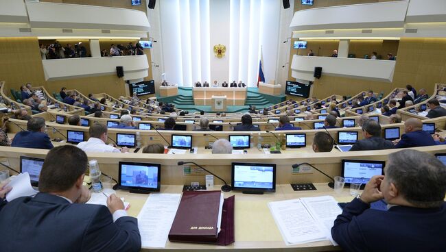 Заседание Совета Федерации РФ, архивное фото