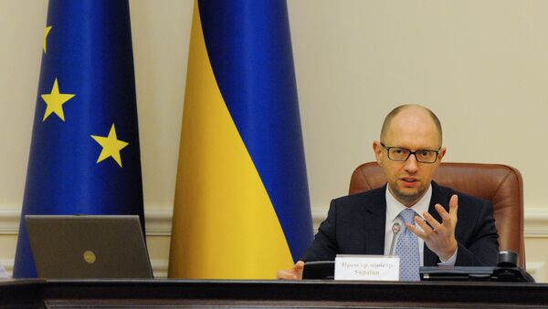 Заседание правительства под председательством премьер-министра Украины А.Яценюка. Архивное фото