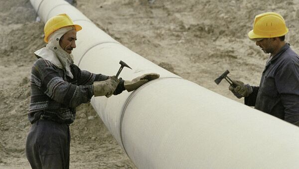 Строительство газопровода. Архивное фото