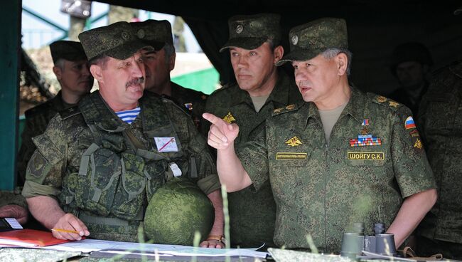 Учения войск Центрального военного округа на полигоне Чебаркуль