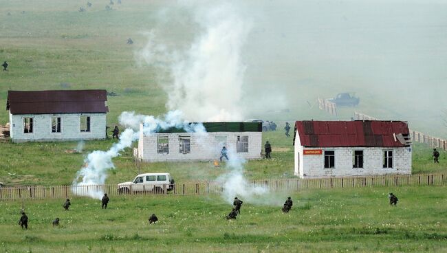 Учения войск Центрального военного округа на полигоне Чебаркуль