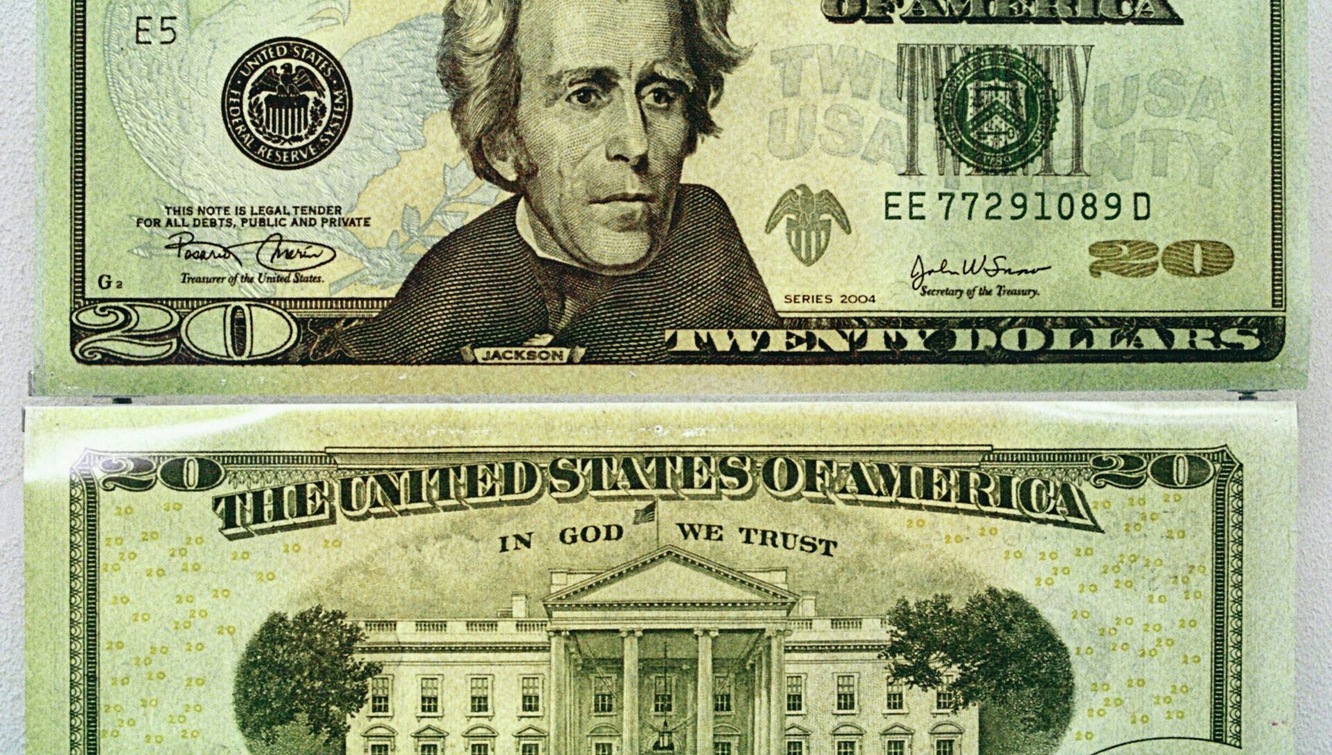 20-долларовые банкноты США нового образца - РИА Новости, 1920, 30.06.2014