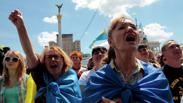 Митинг на площади Независимости в Киеве, архивное фото