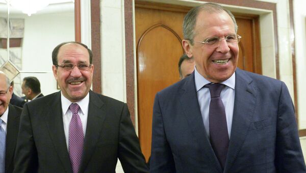 Премьер-министр Ирака Нури аль-Малики и глава МИД России Сергей Лавров