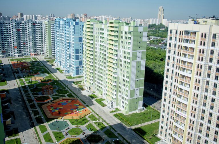 Осмотр квартала комплексной жилой застройки в районе Западное Дегунино Мэром Москвы