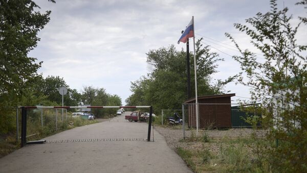 Российский КПП на границе с Украиной. Архивное фото