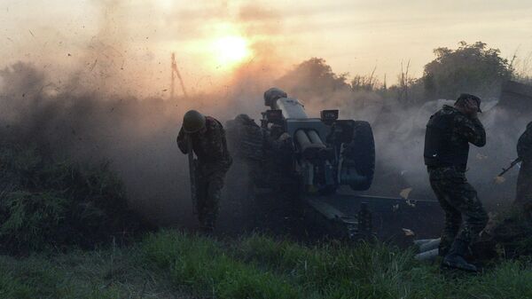 Работа артиллерии Украинской армии