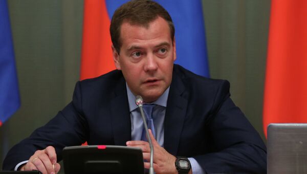 Председатель правительства Российской Федерации Дмитрий Медведев. Архивное фото