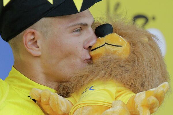Победитель этапа гонки Тур де Франс Марсель Киттель из Германии