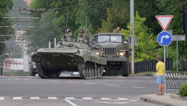 Обострение ситуации в Донецкой области. Архивное фото