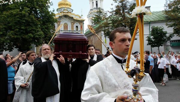 Отпевание митрополита Киевского и всея Украины Владимира