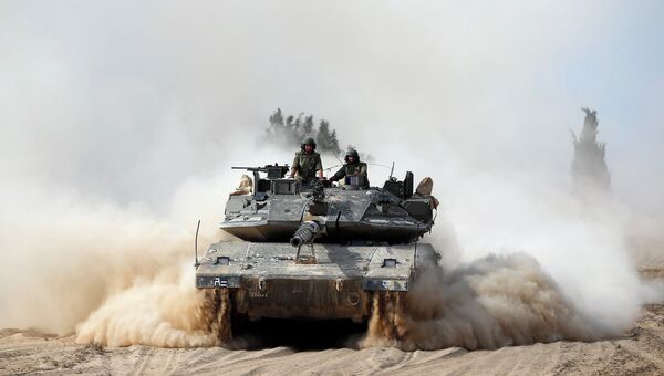 Израильская бронетехника в секторе Газа