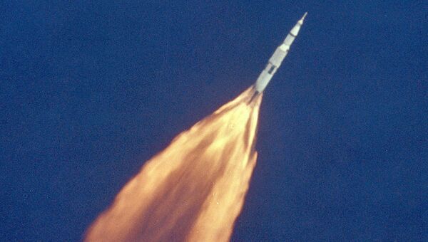 Старт полета ракеты Аполлон-11