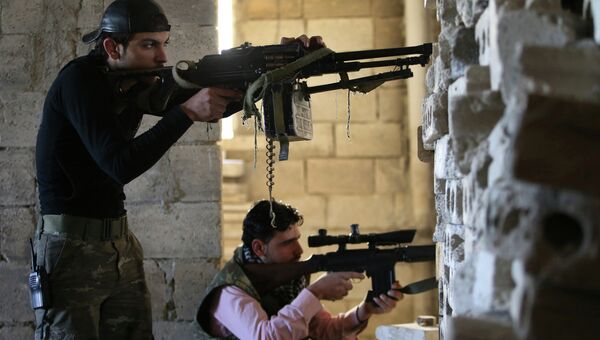 Боевики ведут бои в Сирии. Архивное фото