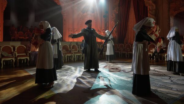 Генеральный прогон оперы-митинга Крым в Санкт-Петербурге