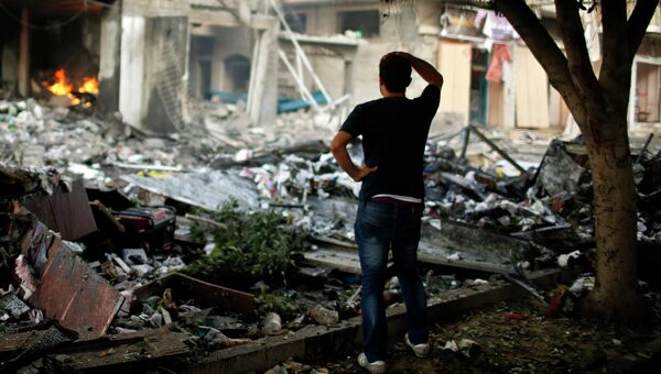 Последствия авиаударов израильской армии в Секторе Газа. Архивное фото