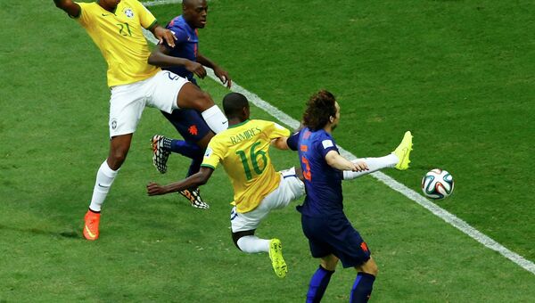 Матч Бразилия - Голландия на ЧМ по футболу 2014