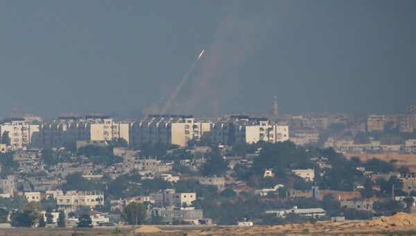 Ракеты, запущенные в сторону Израиля из Сектора Газа. Архивное фото