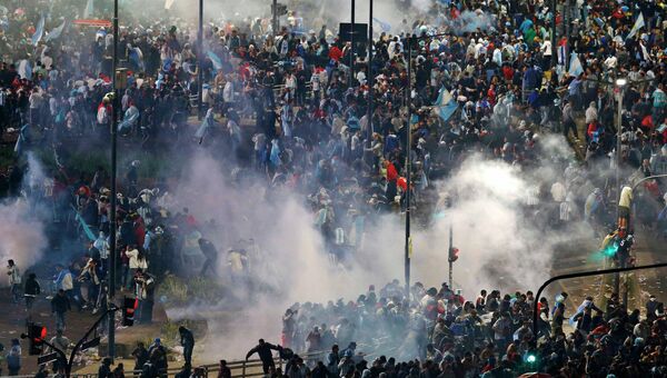 Беспорядки в Буэнос-Айресе после проигрыша сборной Аргентины в финале ЧМ