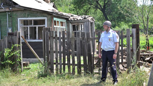 Город Донецк Ростовской области со стороны Украины был обстрелян фугасными снарядами. Архивное фото