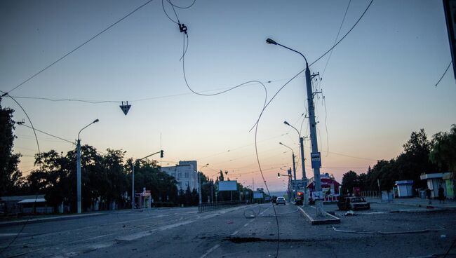 Последствия минометного обстрела. Архивное фото